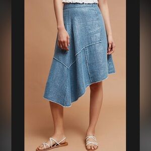 Anthropologie Pilcro and the Letterpress linen skirt 8